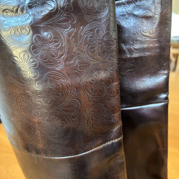 Roberto Botticelli Shoes - Botticelli 80s Dark Brown Leather Knee-High Boots Size 6.5